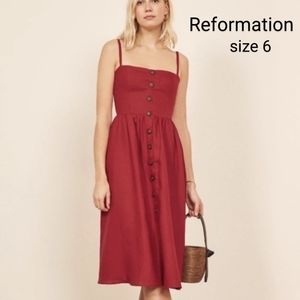 Reformation Tori Linen dress, size 6